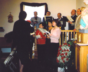 Christmas, 2005: carols before Mass