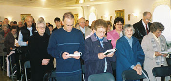 Here is the other half of the congregation on Easter Sunday, 2008